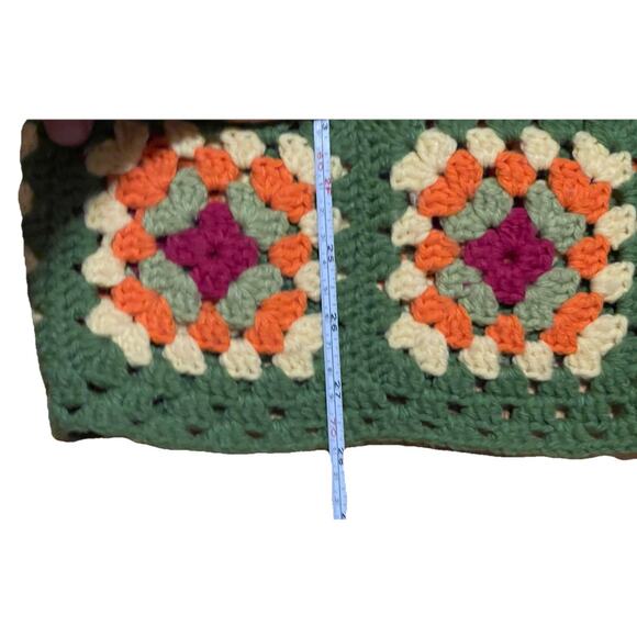 Crochet Granny Square Patchwork Cardigan Handmade Boho Sweater Women’s - Picture 11 of 11